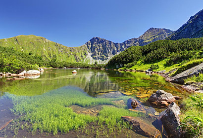 Fototapeta s jezerem a horami 1270